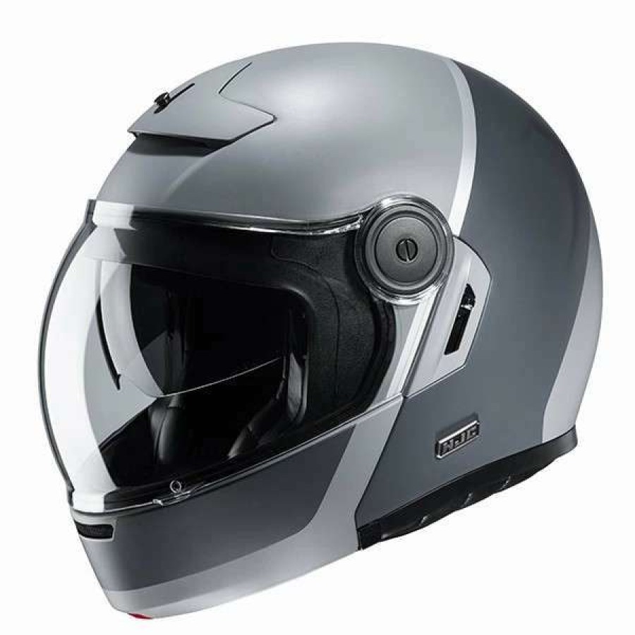 Helmets * | Wholesale Fiber Hjc V90 Mobix Modular Helmet Grey