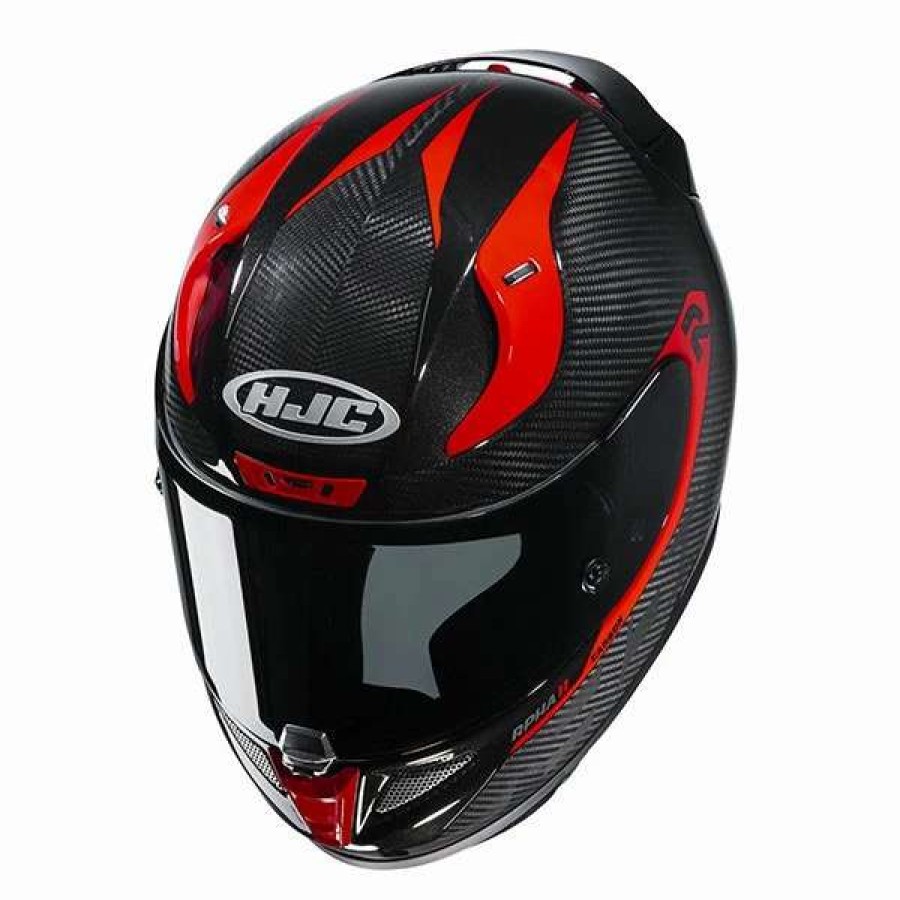 Helmets * | Best Deal Fiber Hjc Rpha 11 Carbon Bleer Helmet Fluo Red