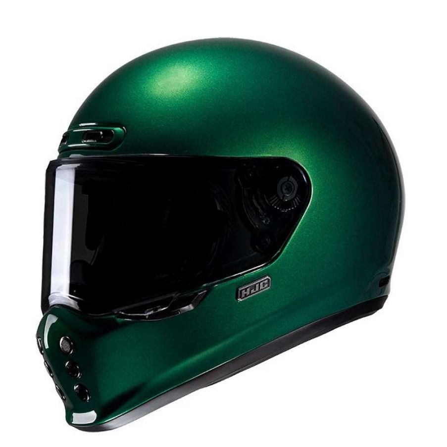 Helmets * | Buy Fiber Hjc V10 Helmet Deep Green