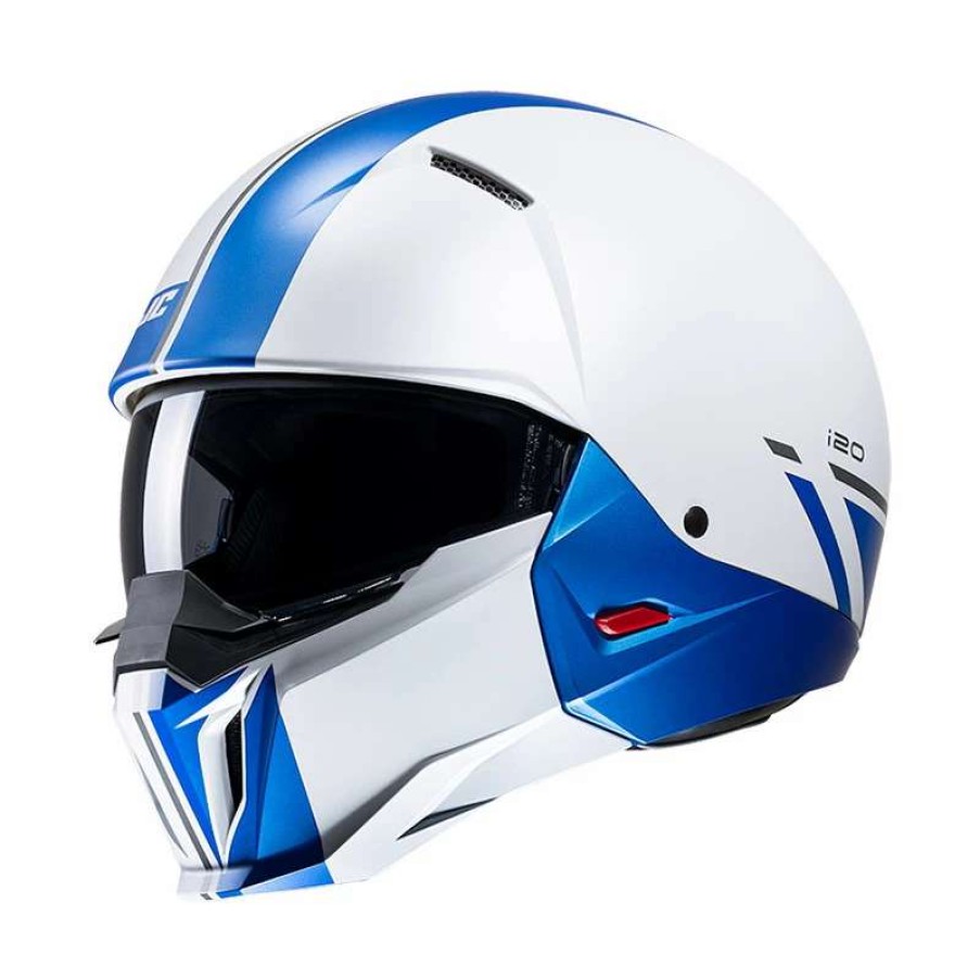 Helmets * | Best Reviews Of Removable Chin Hjc I20 Batol Helmet Blue White