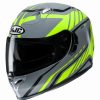 Helmets * | Best Pirce Fiber Full Face Helmet Hjc Fg St Gridan Yellow