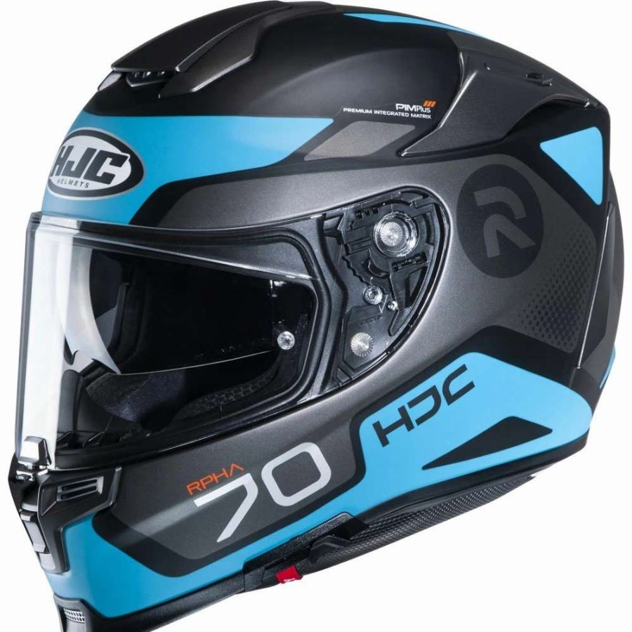 Helmets * | Best Deal Fiber Hjc Rpha 70 Shuky Helmet Blue Black