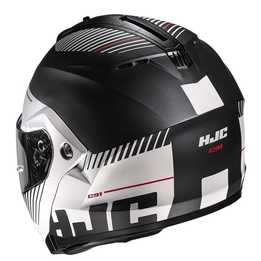 Helmets * | Budget Plastic Hjc C91 Prod Modular Helmet Black Grey