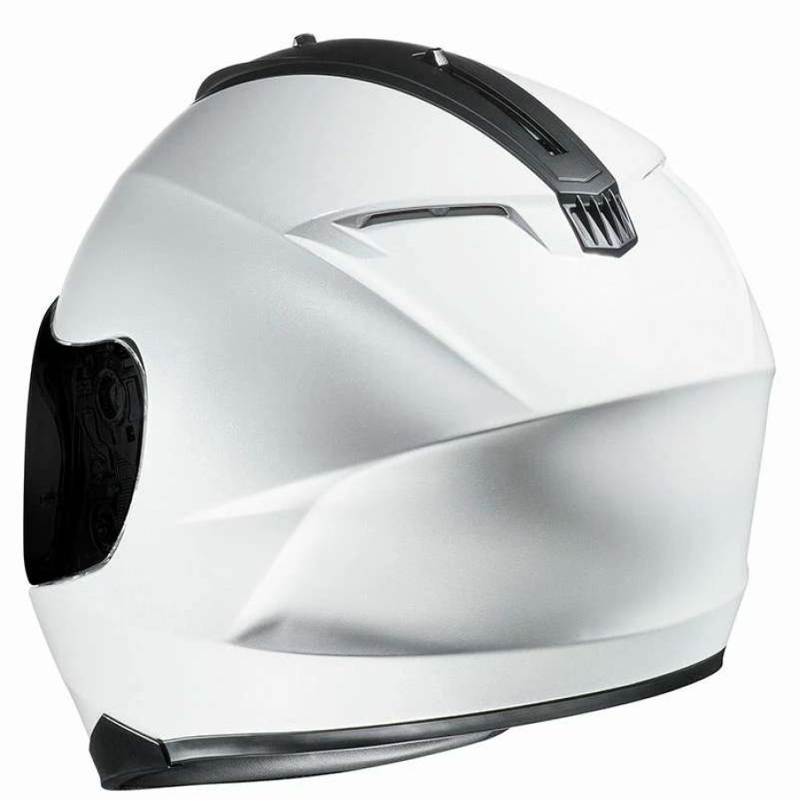 Helmets * | Best Sale Plastic Full Face Helmet Hjc C70 Solid White