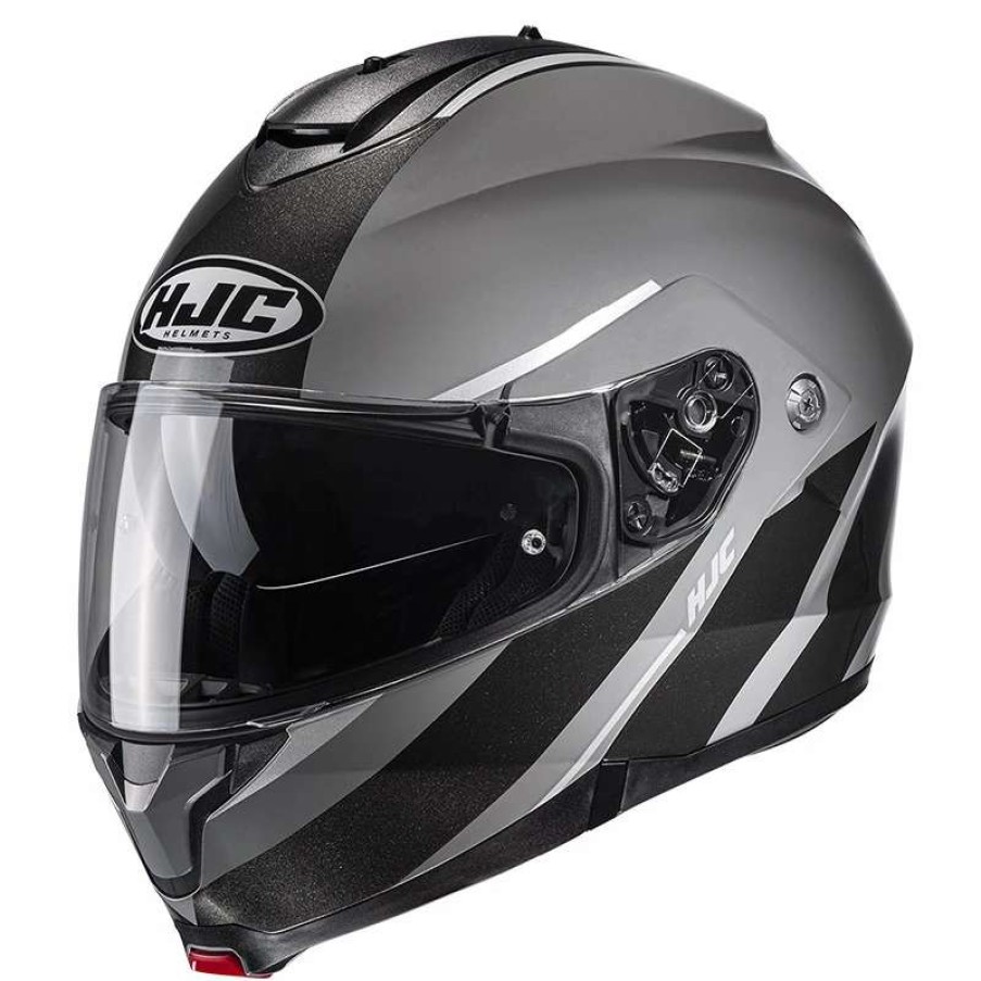 Helmets * | Deals Plastic Hjc C91 Tero Modular Helmet Grey Black