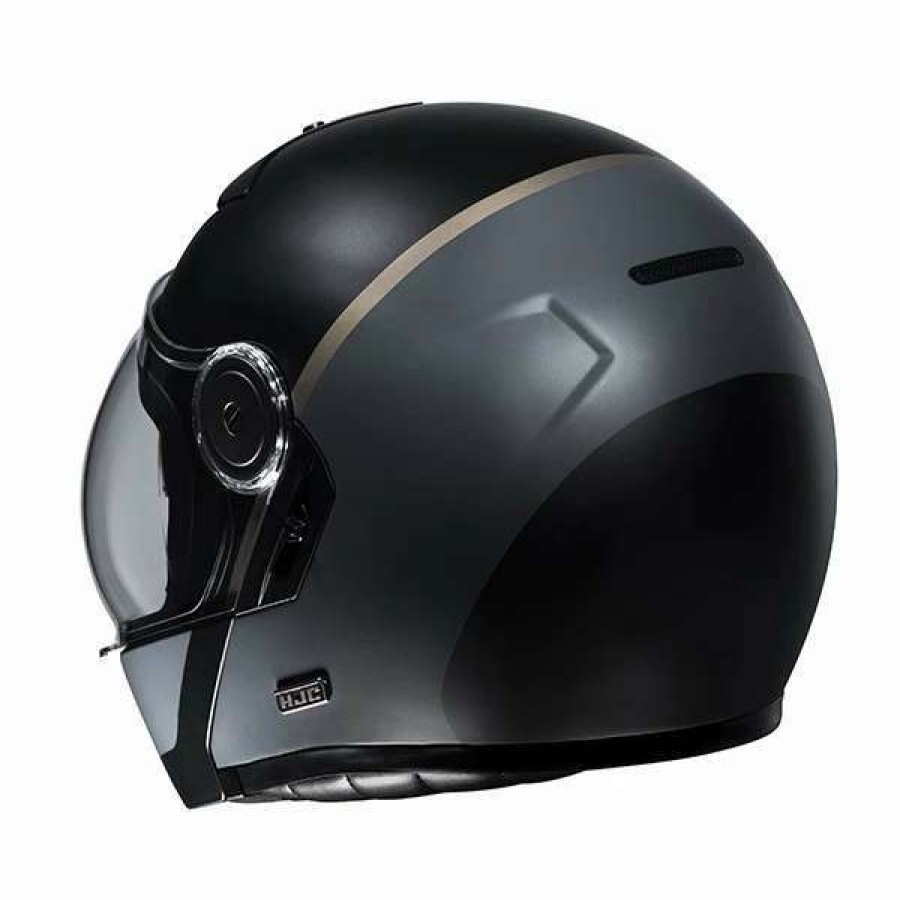 Helmets * | Wholesale Fiber Hjc V90 Mobix Modular Helmet Black