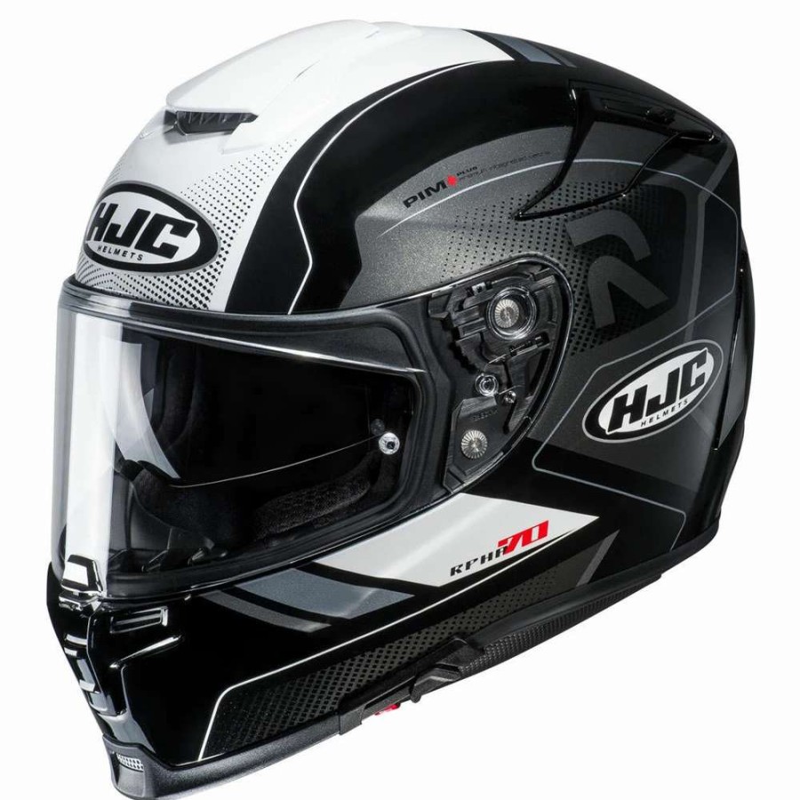 Helmets * | Flash Sale Fiber Full Face Helmet Hjc Rpha 70 Coptic White