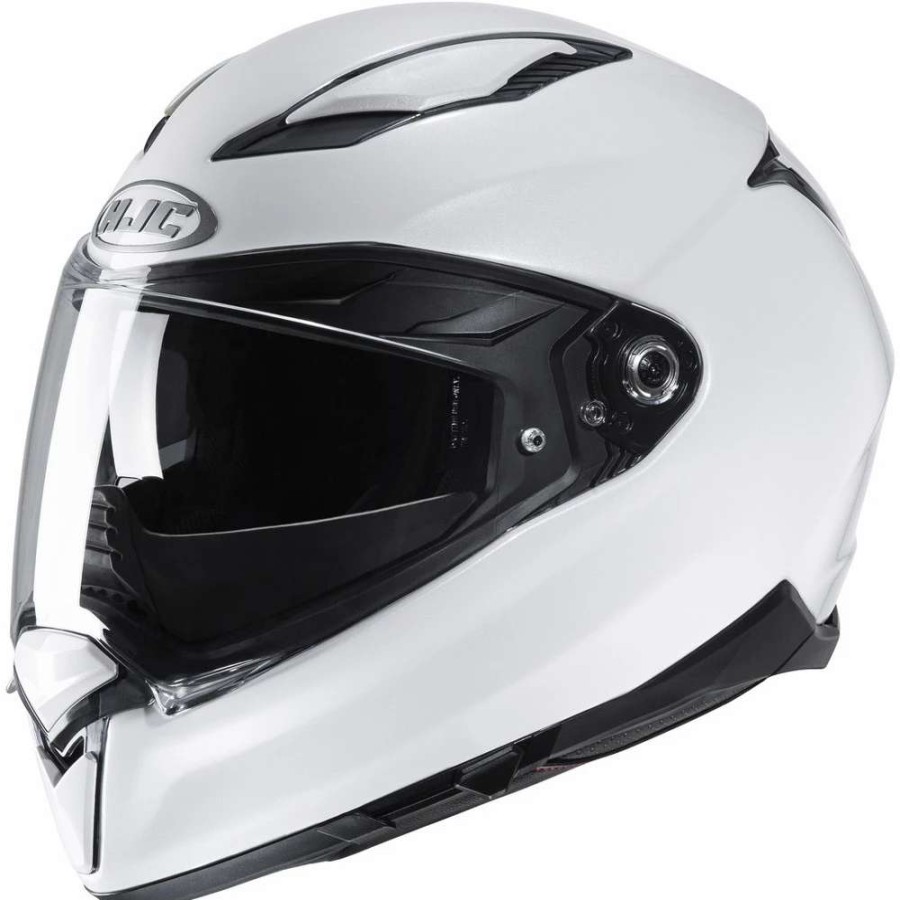 Helmets * | Cheapest Fiber Hjc F70 Metal Helmet White