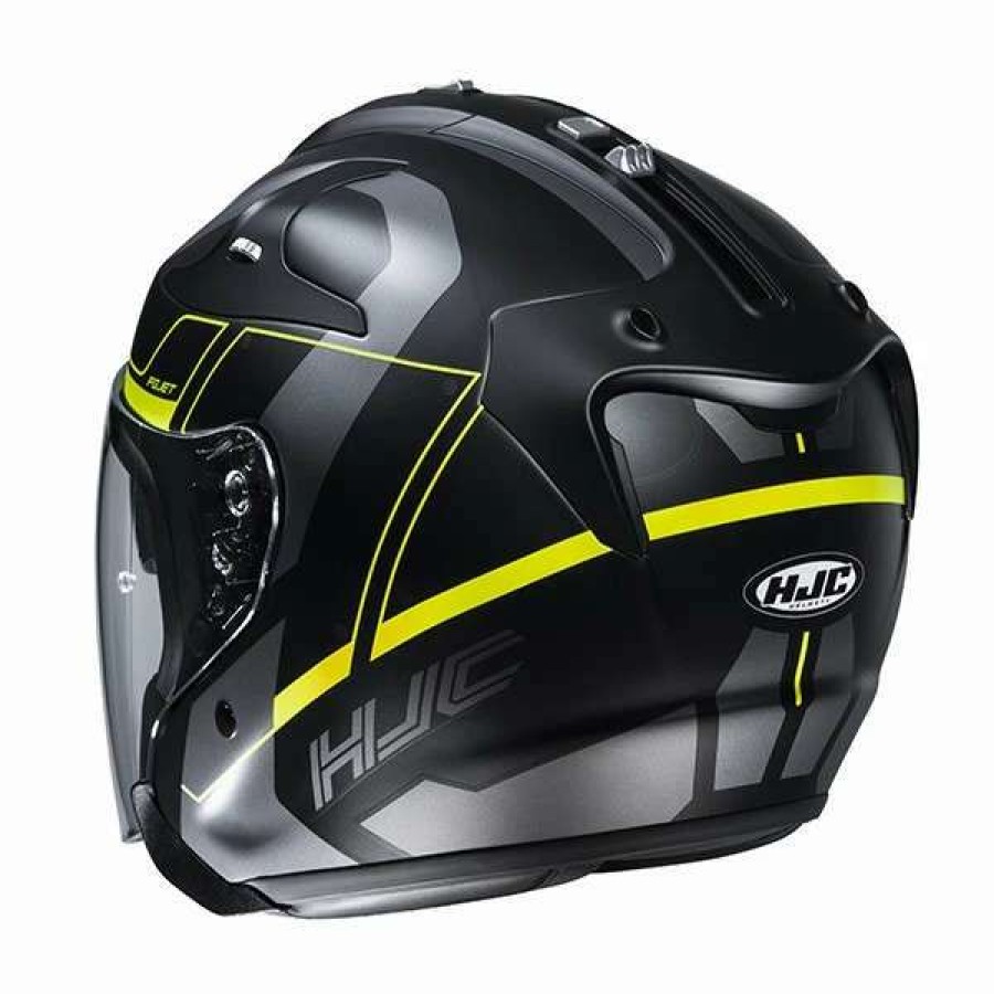 Helmets * | Promo Fiber Hjc Fg Jet Komina Helmet Yellow