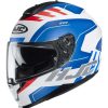 Helmets * | Brand New Plastic Hjc C70 Koro Helmet White Blue Red