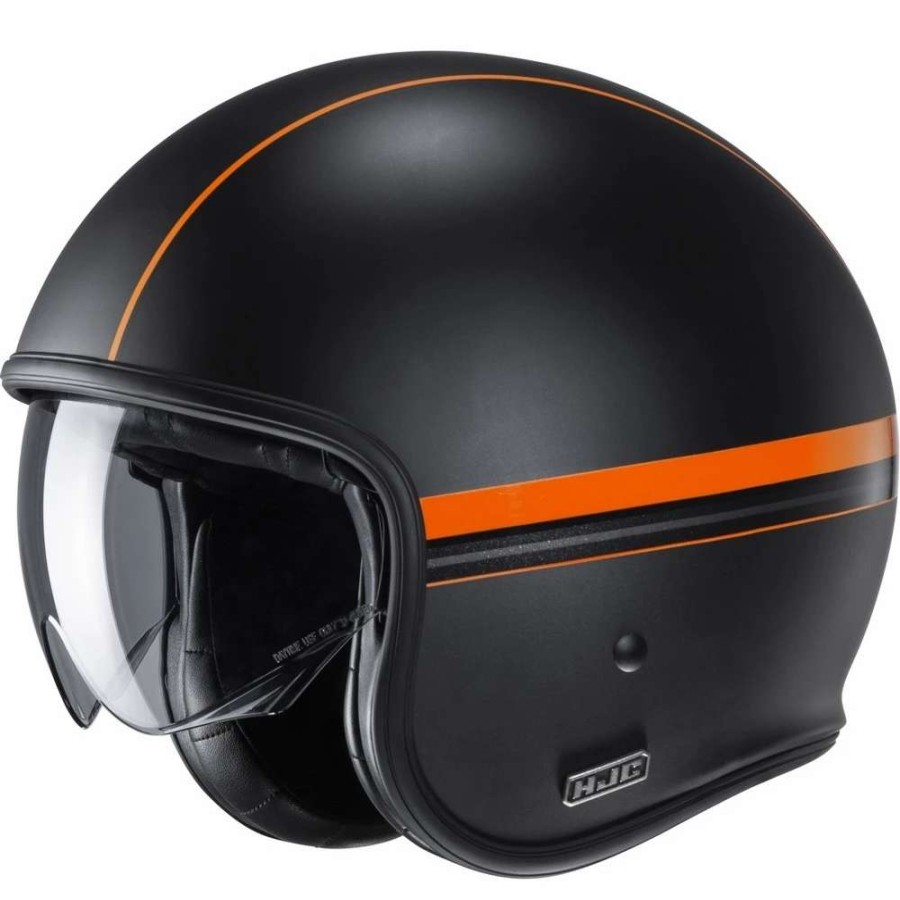 Helmets * | Coupon Custom Hjc V30 Equinox Helmet Black Orange