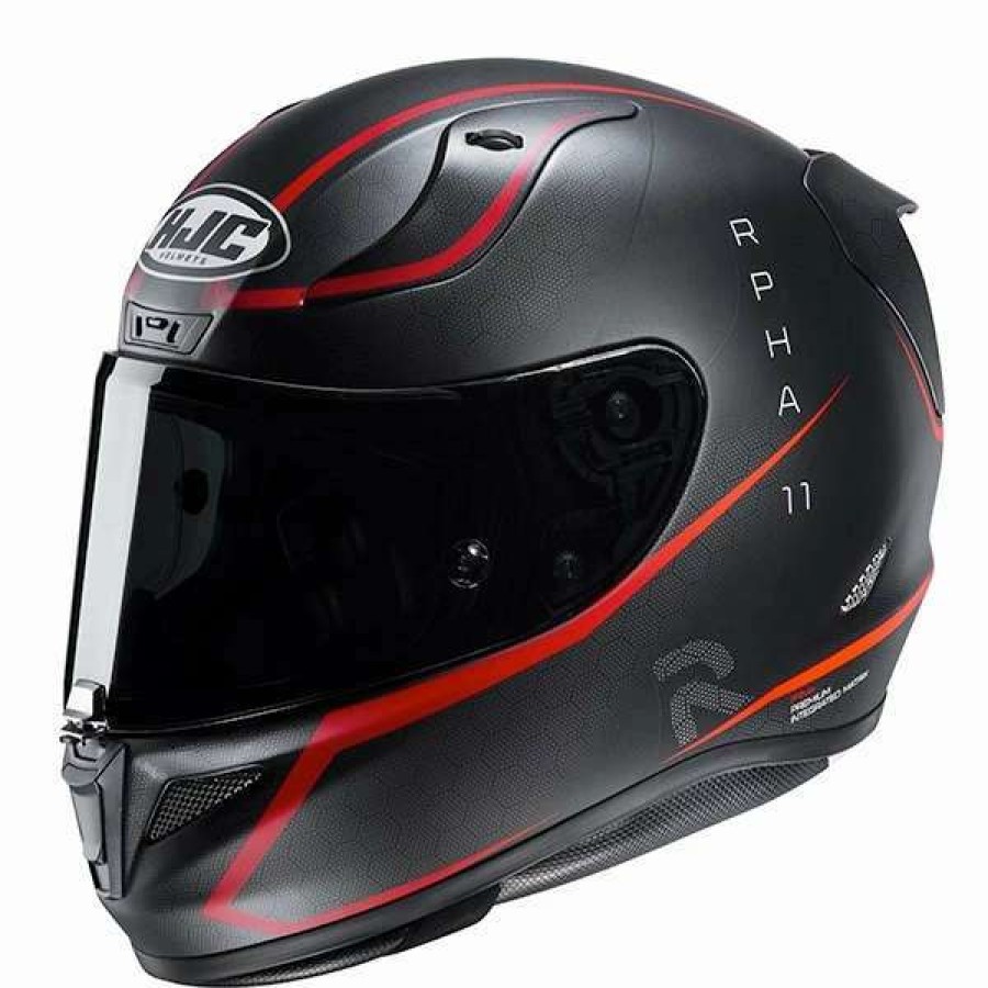 Helmets * | Hot Sale Fiber Hjc Rpha 11 Jarban Helmet Red