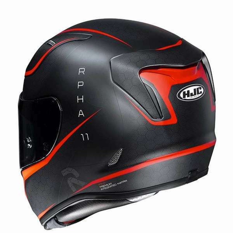 Helmets * | Hot Sale Fiber Hjc Rpha 11 Jarban Helmet Red