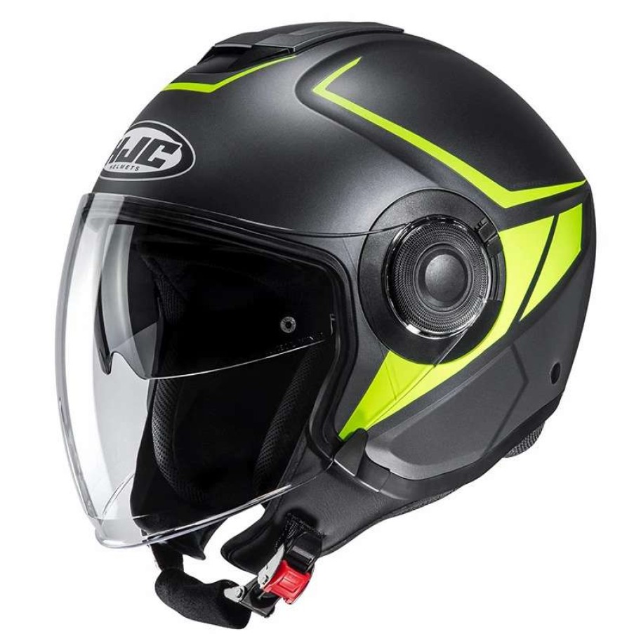 Helmets * | Buy Plastic Hjc I40 Camet Helmet Black Yellow