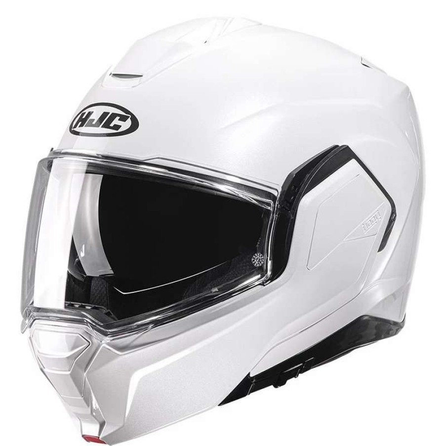 Helmets * | Best Sale Plastic Hjc I100 Modular Helmet White