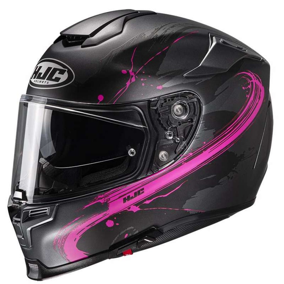 Helmets * | New Fiber Hjc Rpha 70 Erin Helmet Black Pink