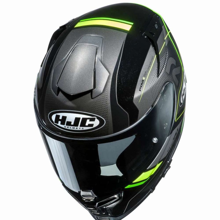 Helmets * | Best Reviews Of Fiber Full Face Helmet Hjc Rpha 70 Coptic Fluo Yellow