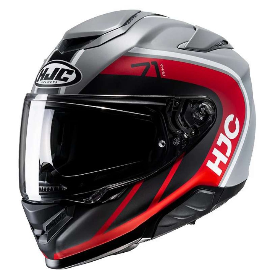 Helmets * | Outlet Fiber Hjc Rpha 71 Mapos Helmet Red Grey