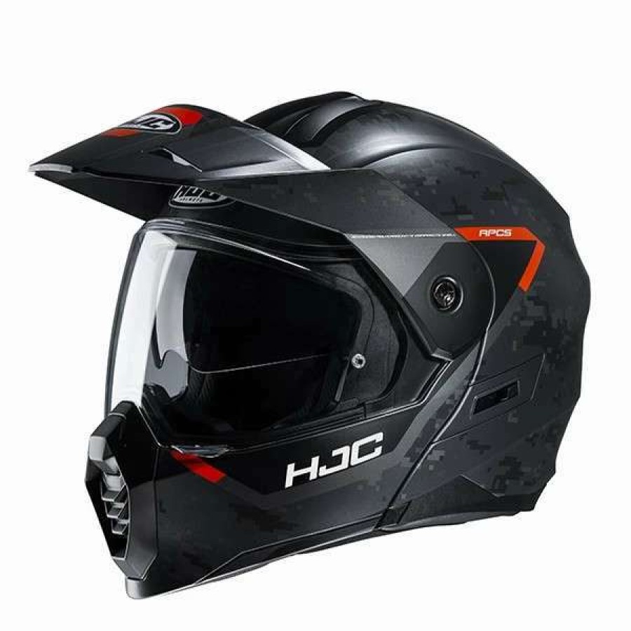 Helmets * | Best Reviews Of Plastic Hjc C80 Bult Modular Helmet Black