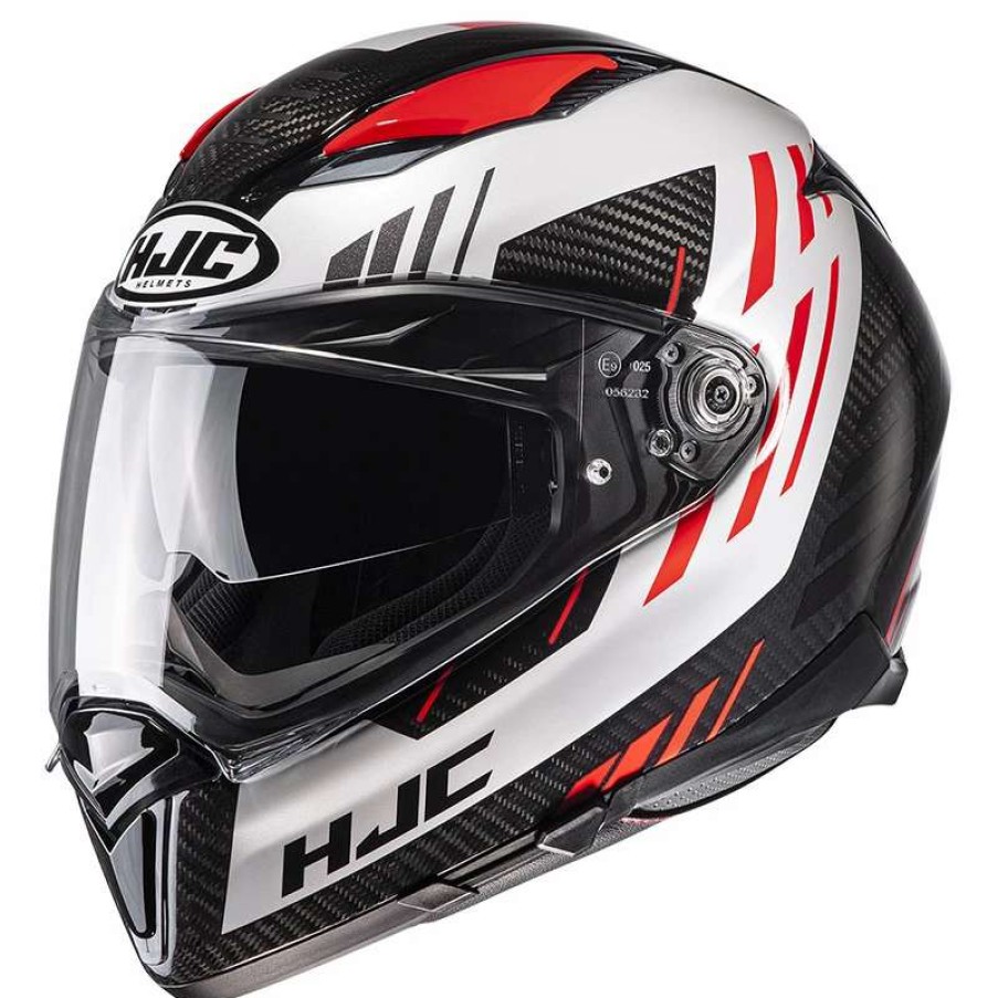 Helmets * | Cheapest Fiber Hjc F70 Carbon Kesta Red