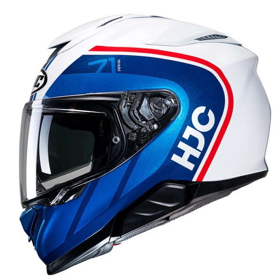 Helmets * | Buy Fiber Hjc Rpha 71 Mapos Helmet Blue Red