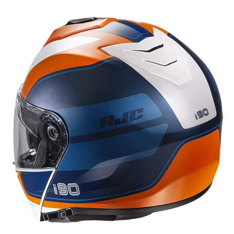 Helmets * | Best Reviews Of Plastic Hjc I90 Wasco Modular Helmet Black Orange