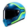 Helmets * | Brand New Fiber Hjc V10 Grape Helmet Blue Green