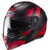 Helmets * | Best Reviews Of Plastic Hjc I90 Syrex Modular Helmet Black Red