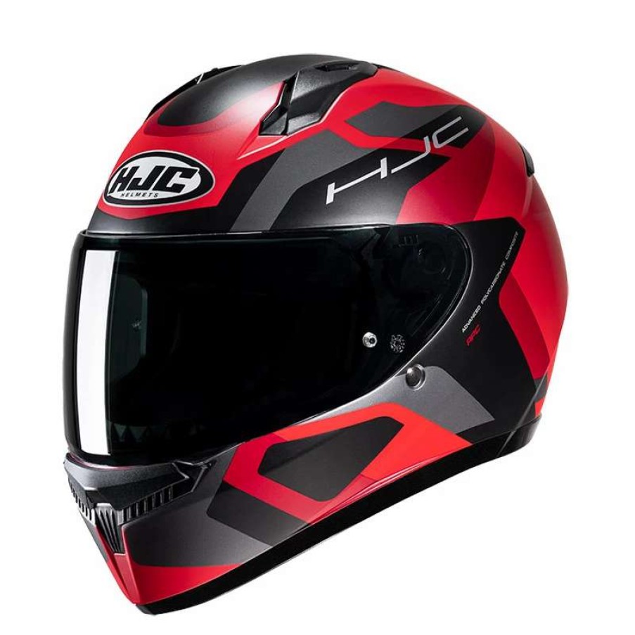 Helmets * | Best Pirce Plastic Hjc C10 Tins Helmet Black Red