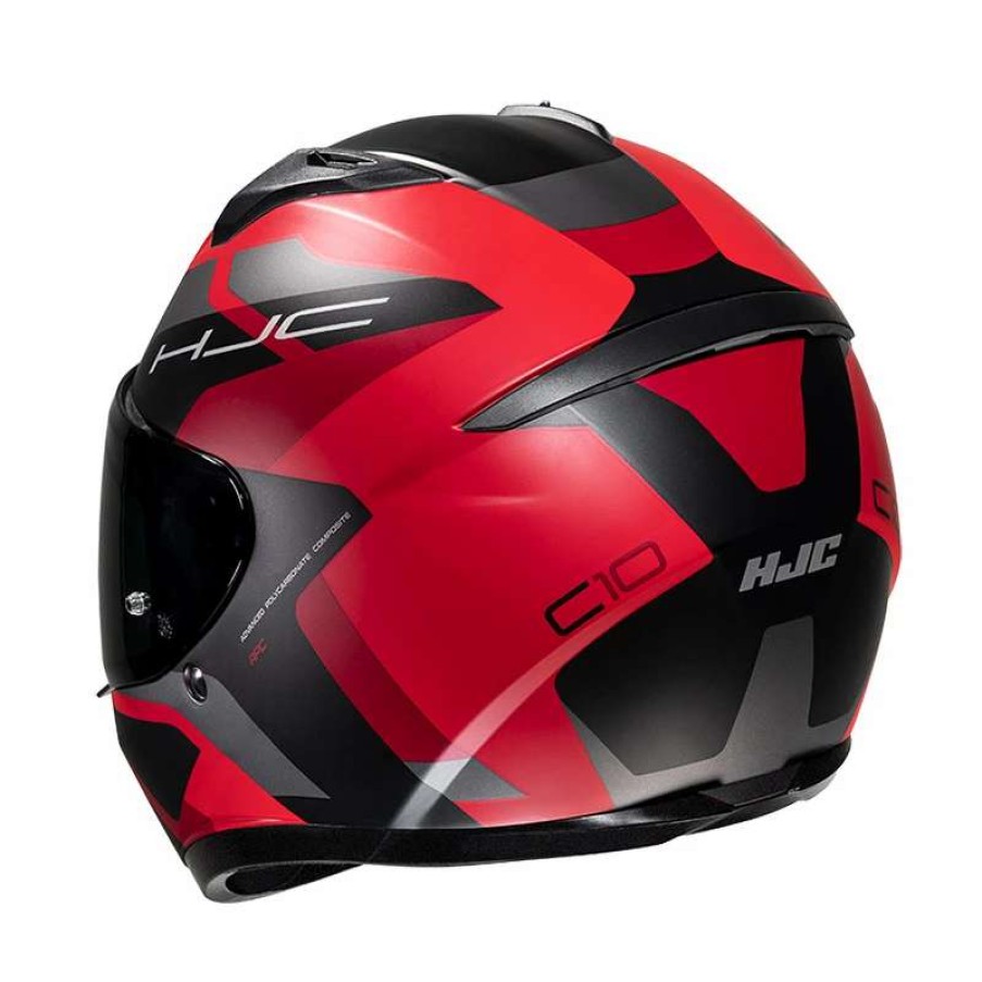 Helmets * | Best Pirce Plastic Hjc C10 Tins Helmet Black Red