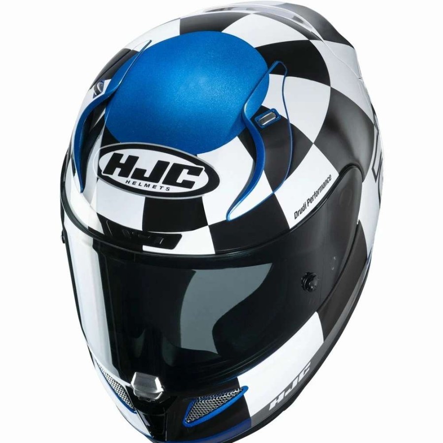 Helmets * | Outlet Fiber Hjc Rpha 11 Misano Helmet Blue