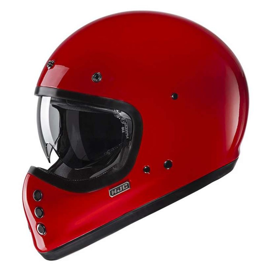 Helmets * | Deals Fiber Hjc V60 Deep Helmet Red