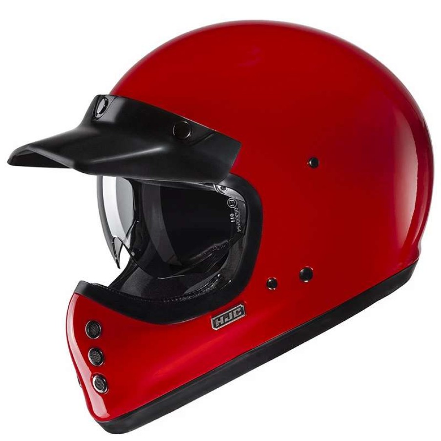 Helmets * | Deals Fiber Hjc V60 Deep Helmet Red