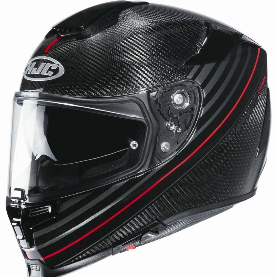 Helmets * | Outlet Fiber Hjc Rpha 70 Carbon Artan Helmet Red Black