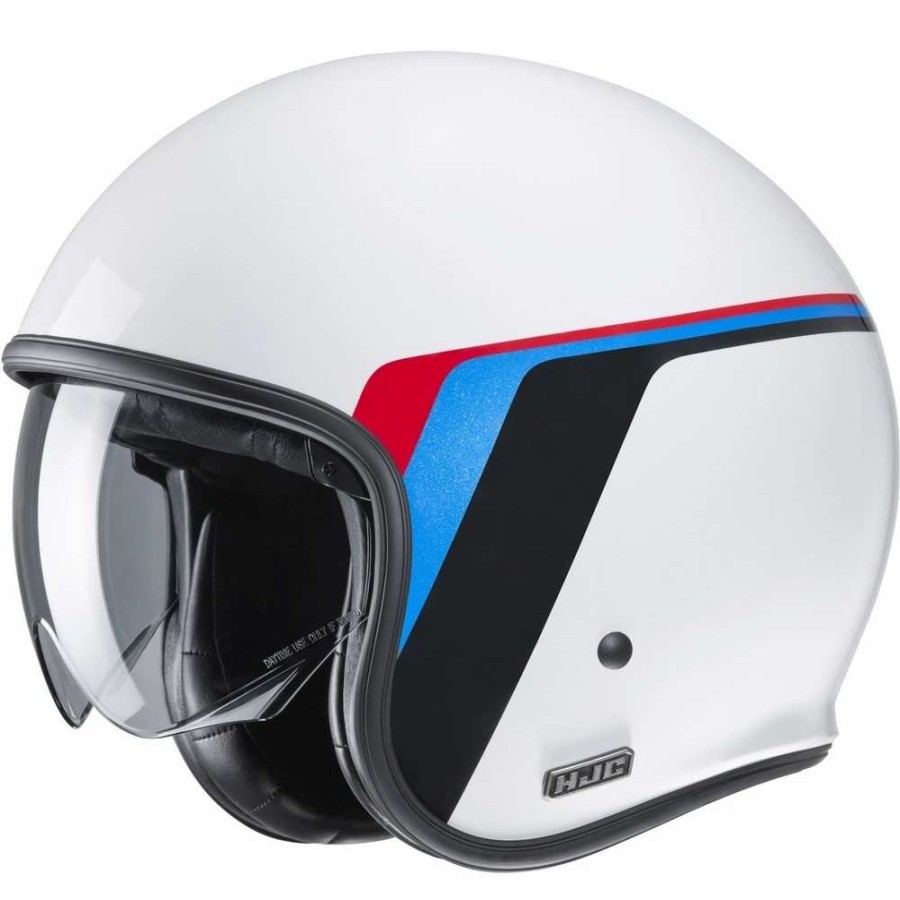 Helmets * | Budget Custom Hjc V30 Osor Helmet White Blue Red