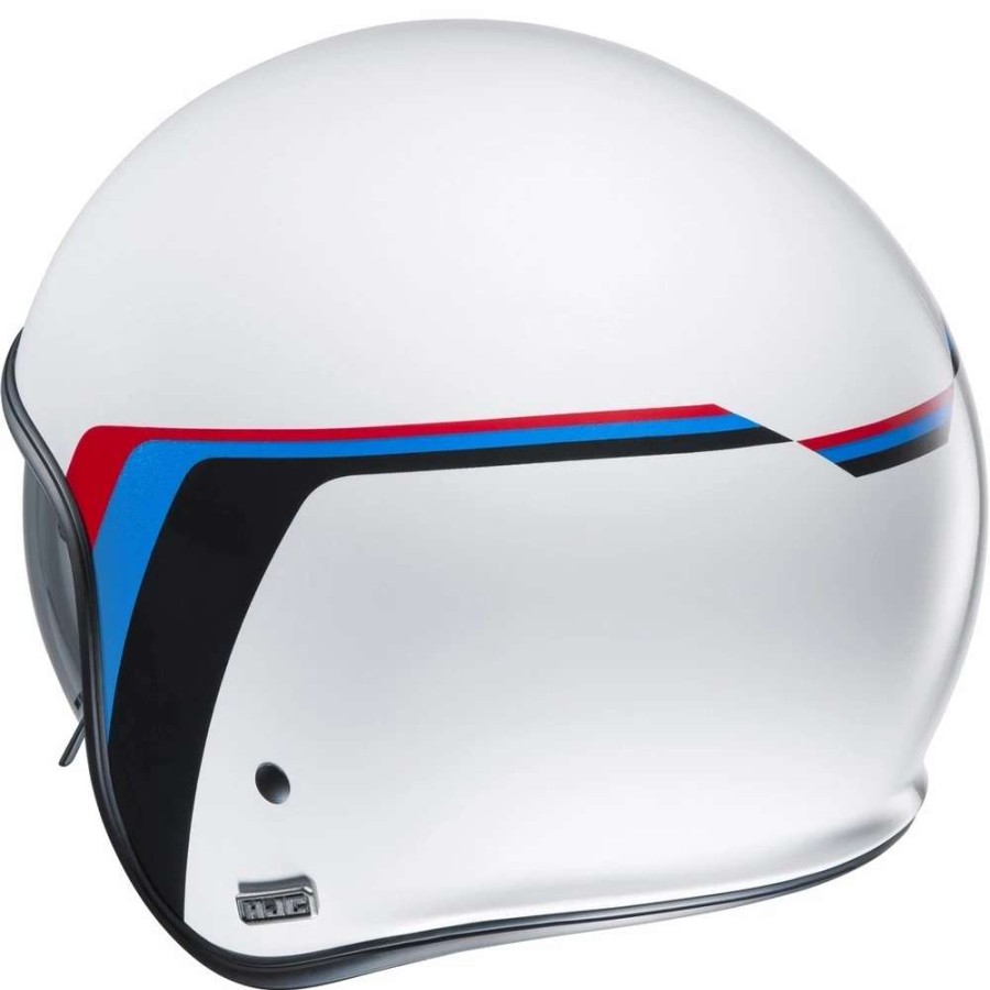 Helmets * | Budget Custom Hjc V30 Osor Helmet White Blue Red