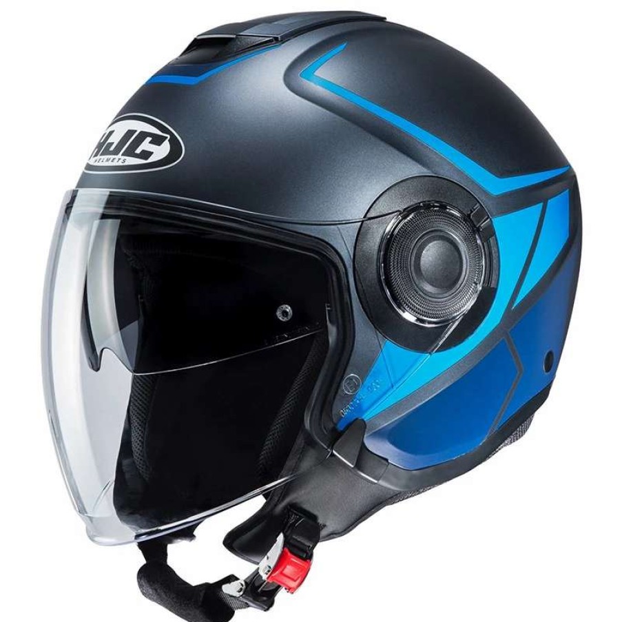 Helmets * | Outlet Plastic Hjc I40 Camet Helmet Titanium Blue