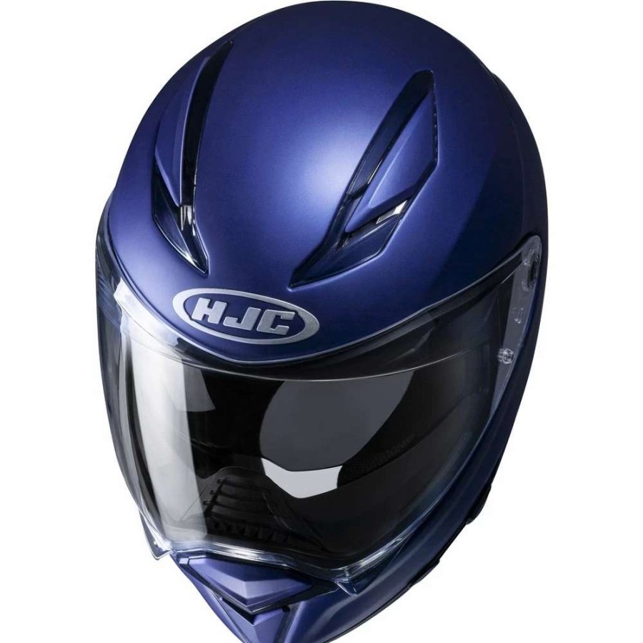 Helmets * | Cheap Fiber Hjc F70 Helmet Matt Blue