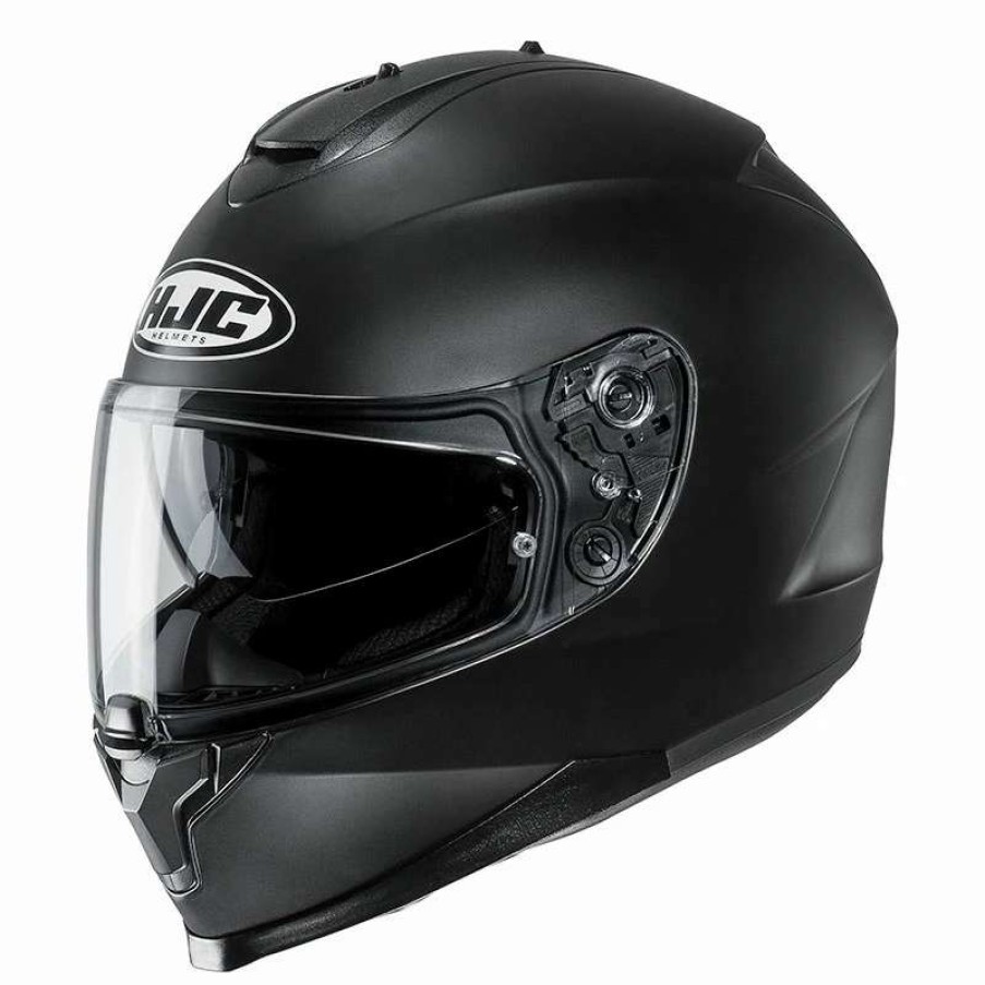 Helmets * | Outlet Plastic Full Face Helmet Hjc C70 Solid Matt Black