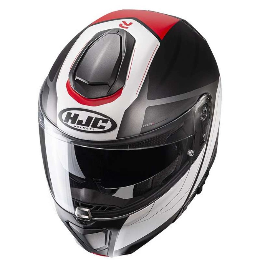 Helmets * | Cheap Fiber Hjc Rpha 90S Cadan Modular Helmet Red Black