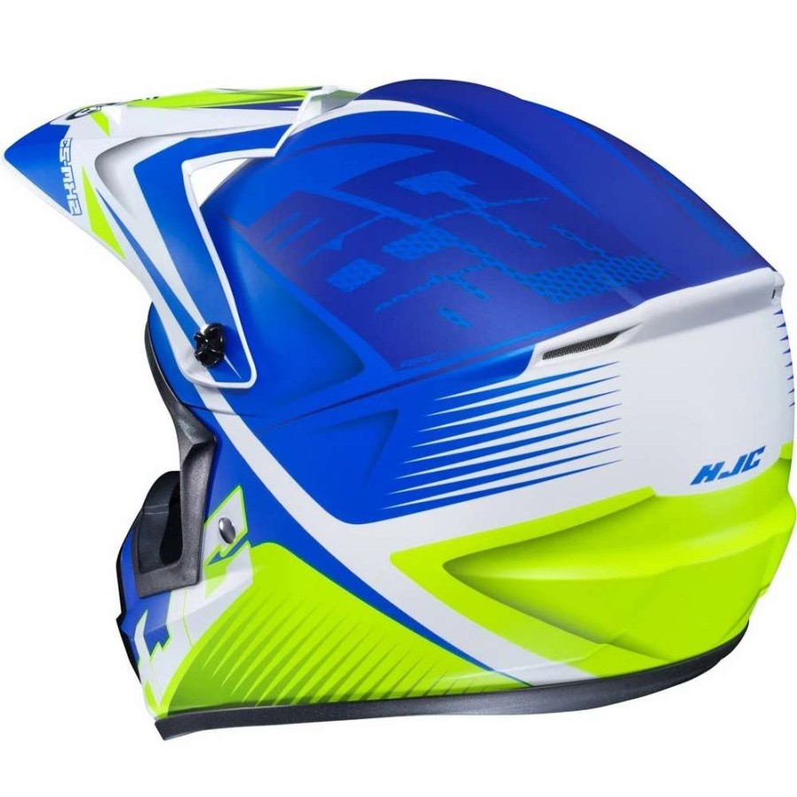 Helmets * | Best Sale Plastic Hjc Cs Mx 2 Ellusion Helmet Blue Yellow