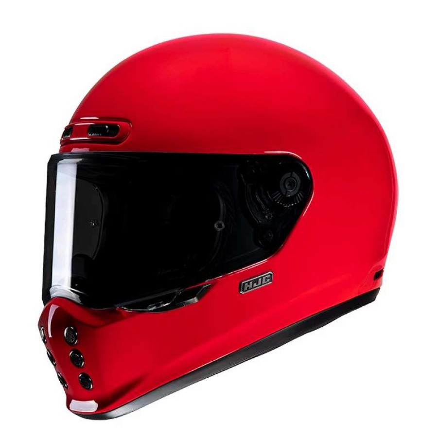 Helmets * | Best Reviews Of Fiber Hjc V10 Helmet Deep Red