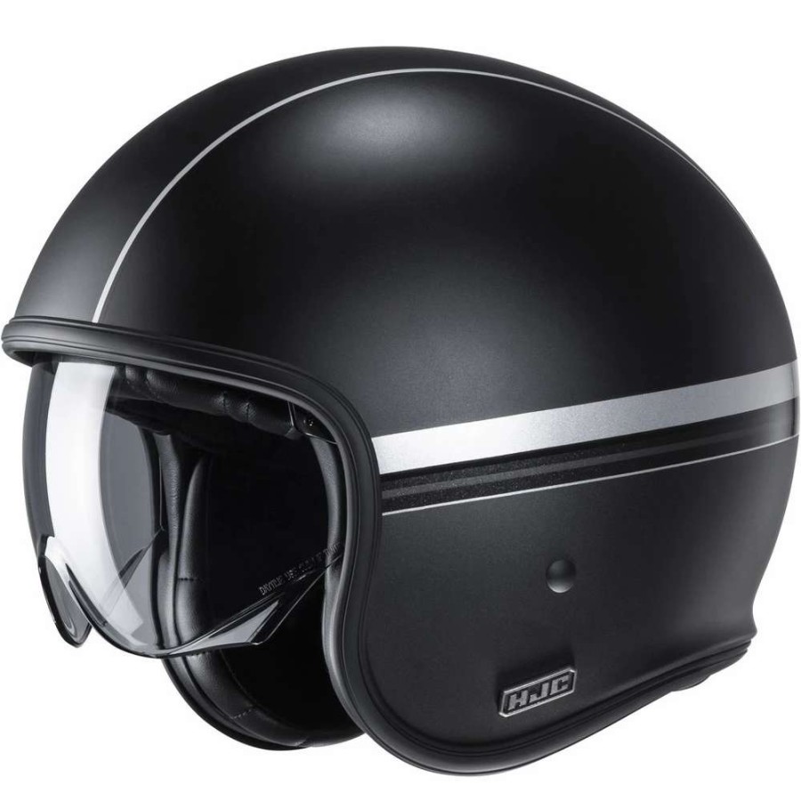 Helmets * | Hot Sale Custom Hjc V30 Equinox Helmet Black Silver