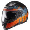 Helmets * | Hot Sale Plastic Hjc I70 Alligon Helmet Orange Blue