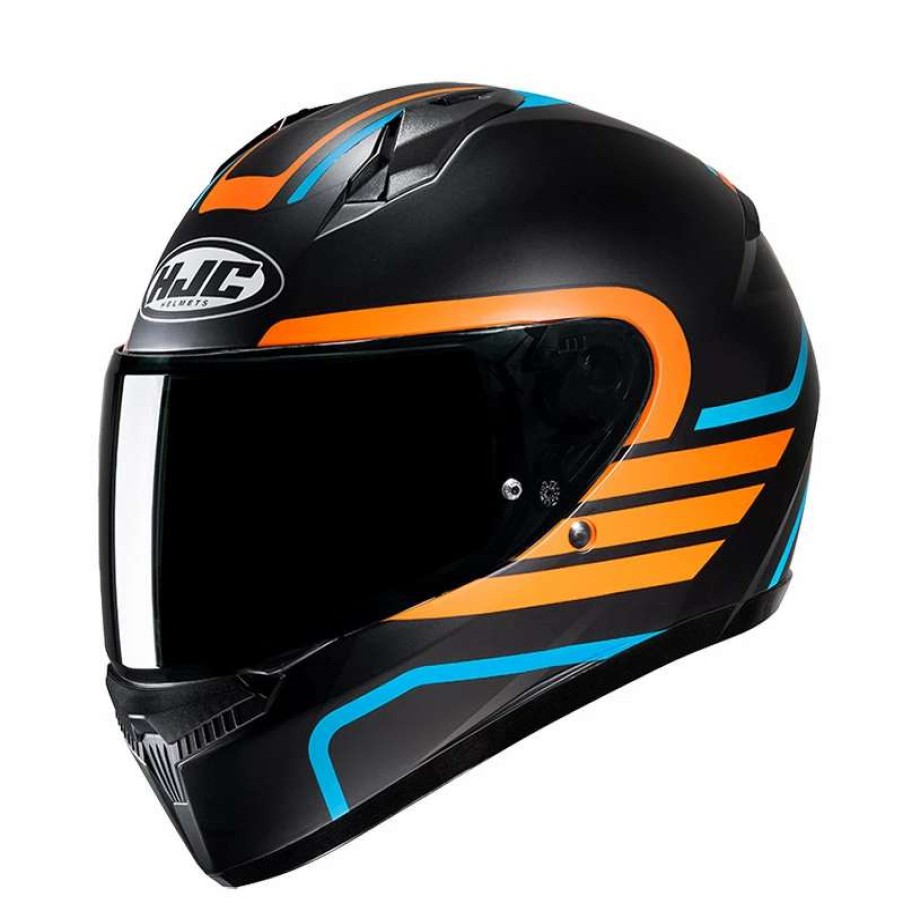 Helmets * | Brand New Plastic Hjc C10 Lito Helmet Orange Blue