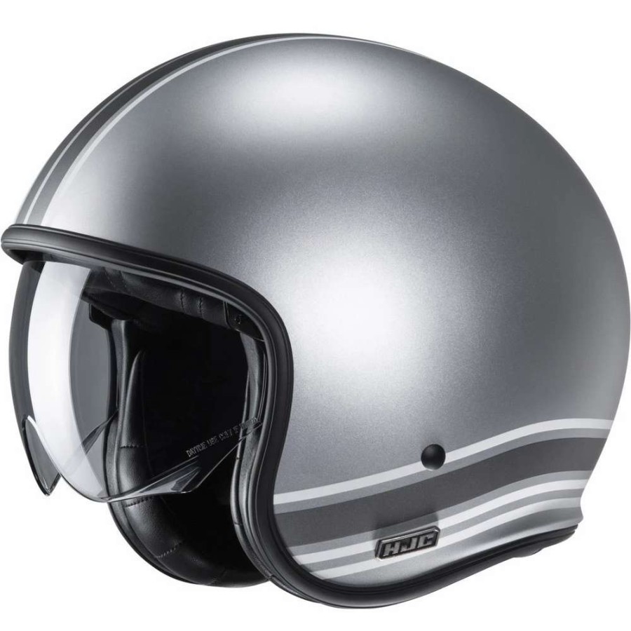 Helmets * | Deals Custom Hjc V30 Senti Helmet Silver