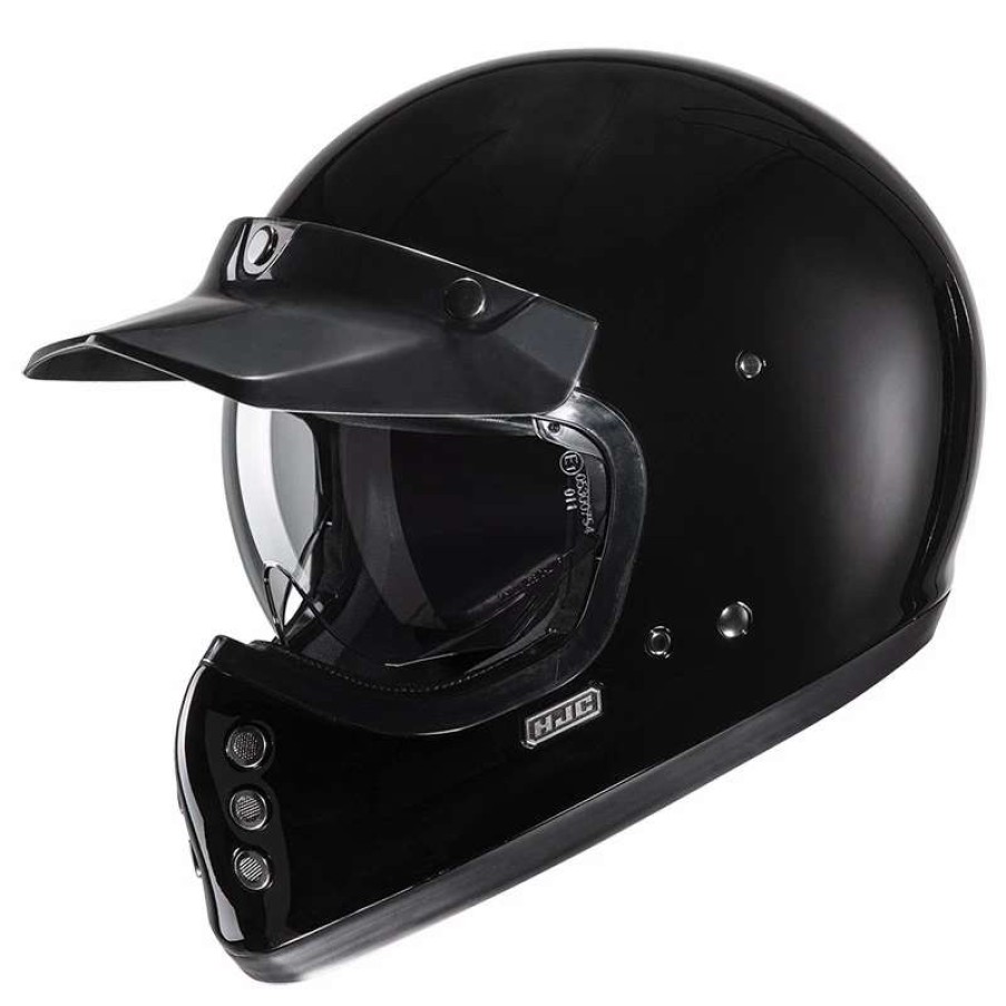 Helmets * | Outlet Fiber Hjc V60 Helmet Black