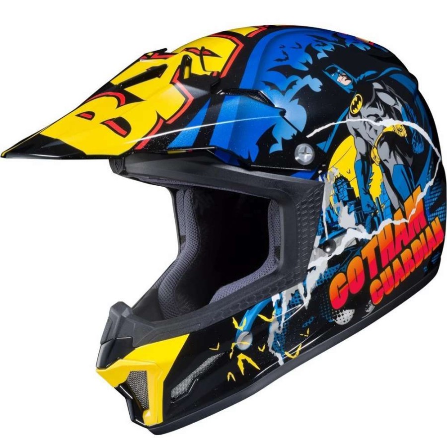 Helmets * | New Plastic Hjc Cl Xy 2 Kid Helmet Batman Dc Comics