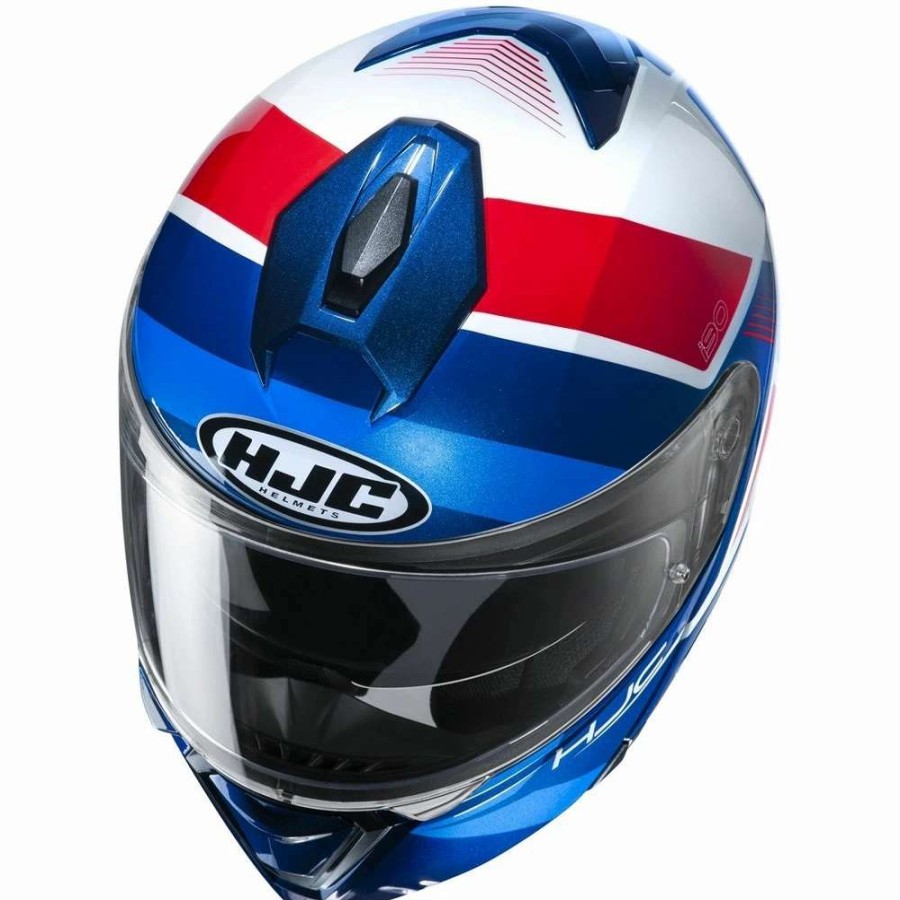 Helmets * | Hot Sale Plastic Hjc I90 Hollen Modular Helmet Blue Red White