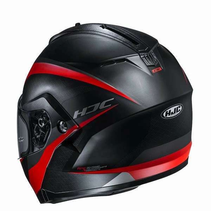 Helmets * | Brand New Plastic Hjc C91 Taly Modular Helmet Red